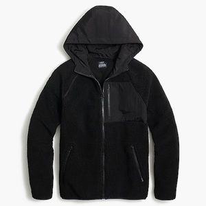 J. Crew factory Hooded Sherpa Jacket